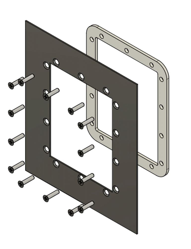 UWE Flanschsatz komplett für Streichfolie - Pool Me Up