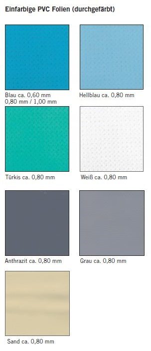Einhängefolie 0.8mm Spezialanfertigung - Pool Me Up