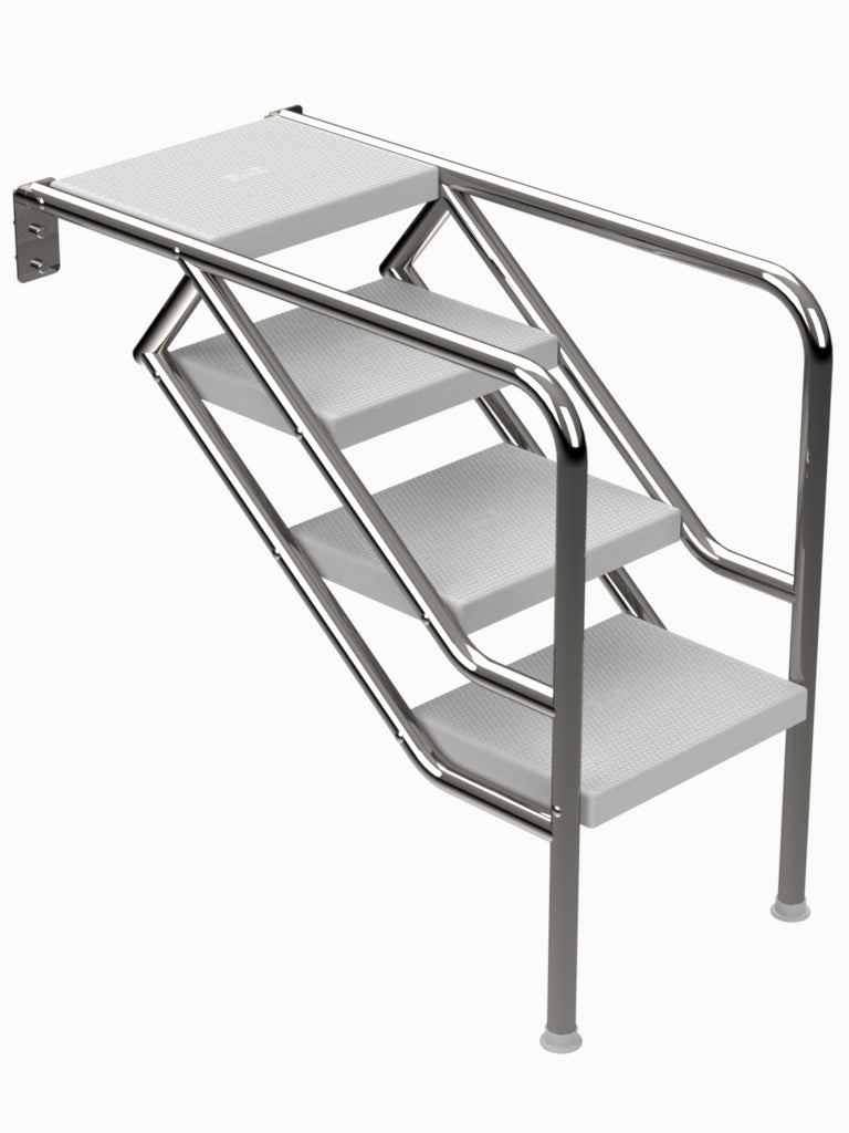 Treppe Miami Mod. 08 nur Unterteil 4 Stufen in ABS - Pool Me Up