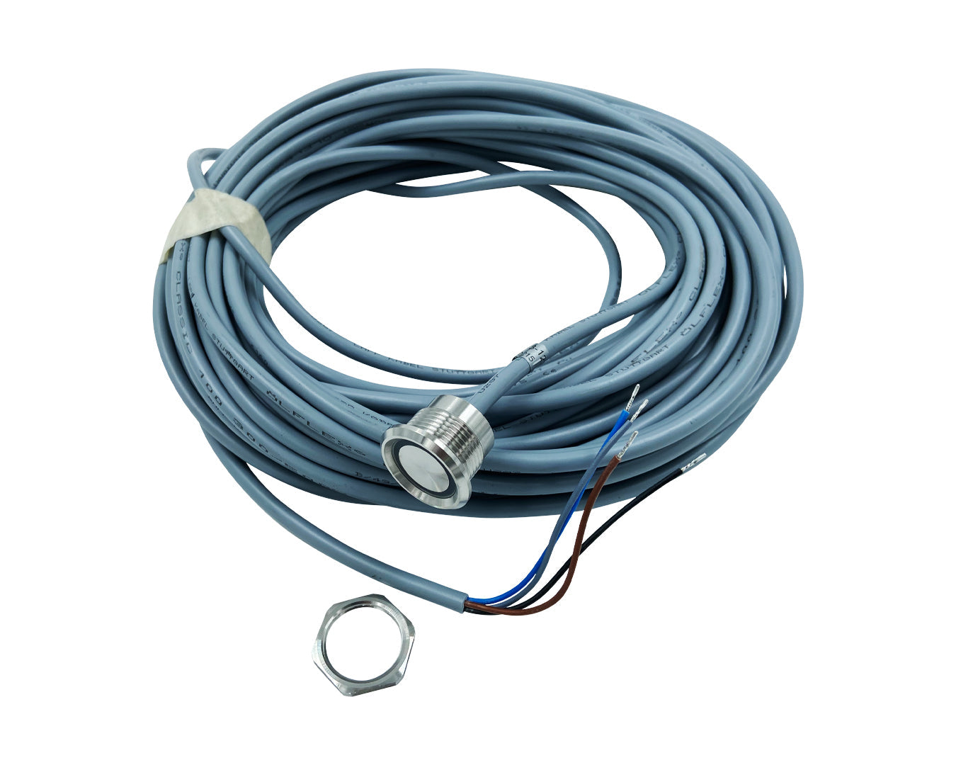 Fitstar Piezo-Taster LED 20m Kabel 24V AC/DC 0,1A - Pool Me Up