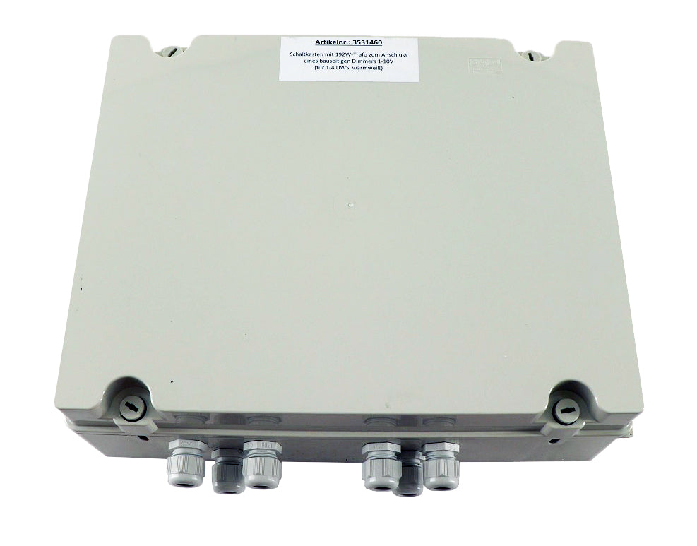 Schaltkasten mit 192W-Trafo LED warmweiss, - Pool Me Up