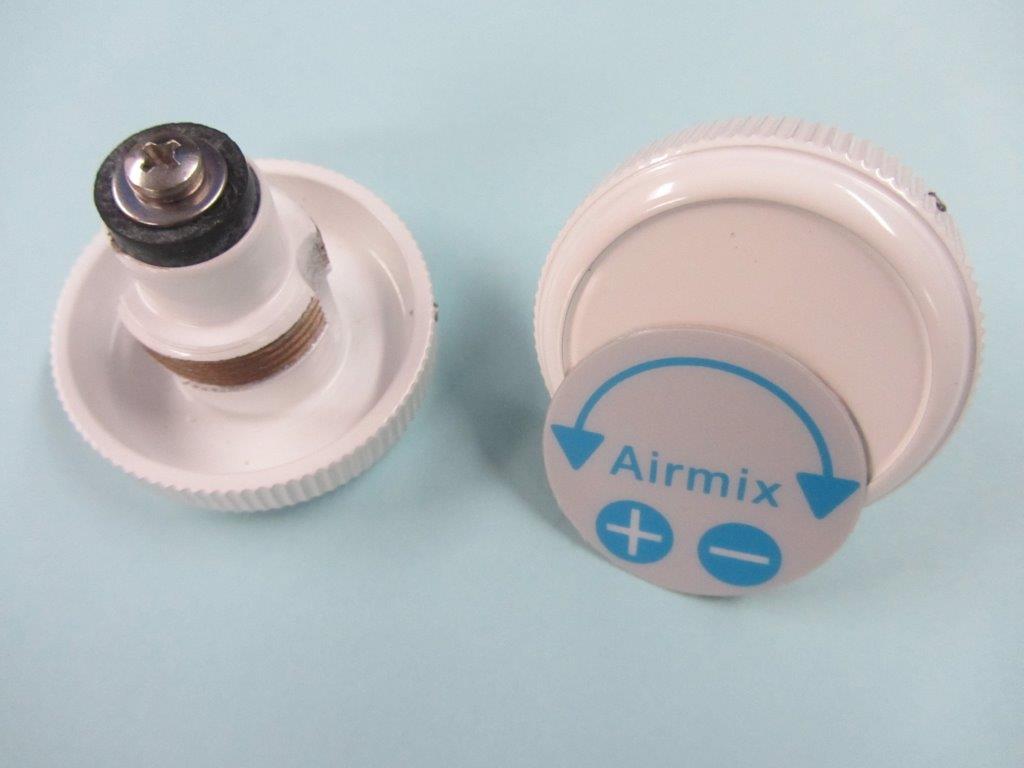 Luftregler Oberteil, (Pos. 4-10) weiss, - Pool Me Up