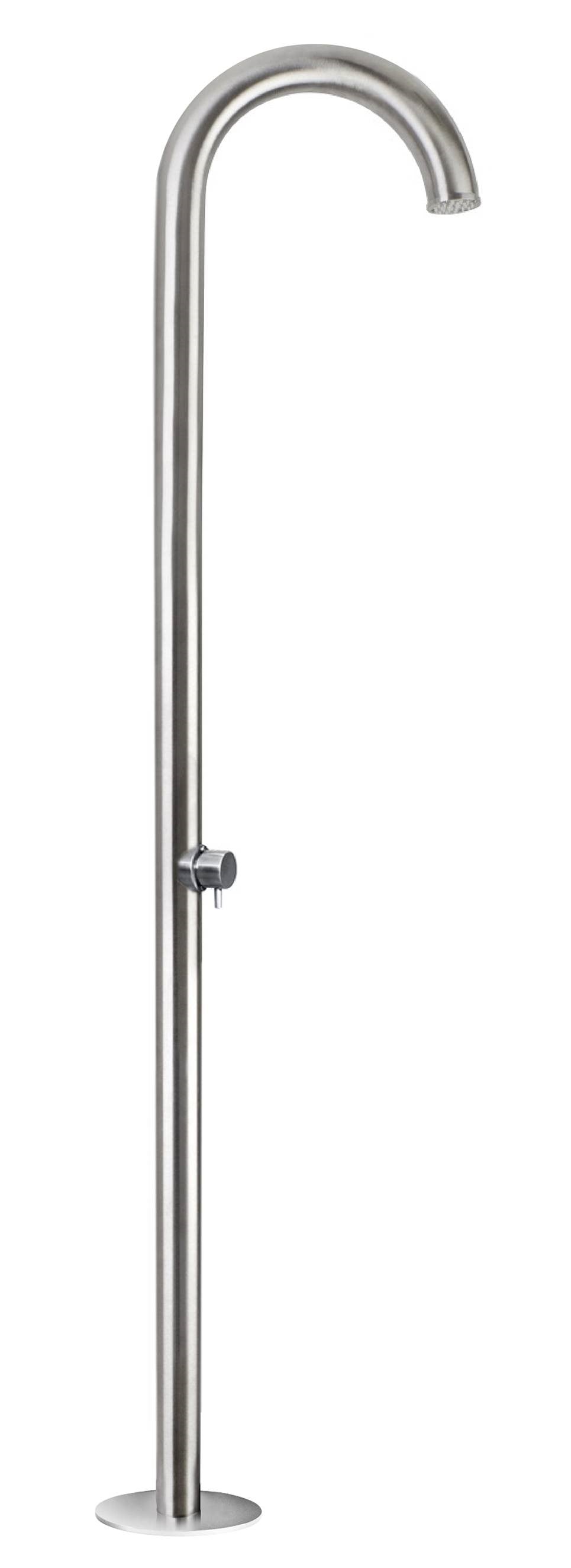 AMA Dusche Titano kalt, in Edelstahl V4A - Pool Me Up