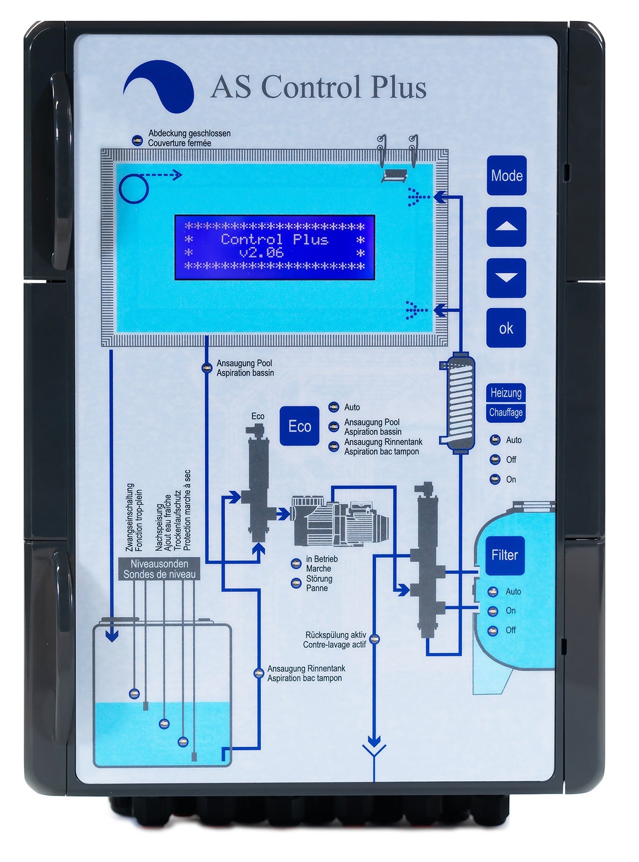 AS Control Plus Filtersteuerung Version 2018 DE/FR - Pool Me Up