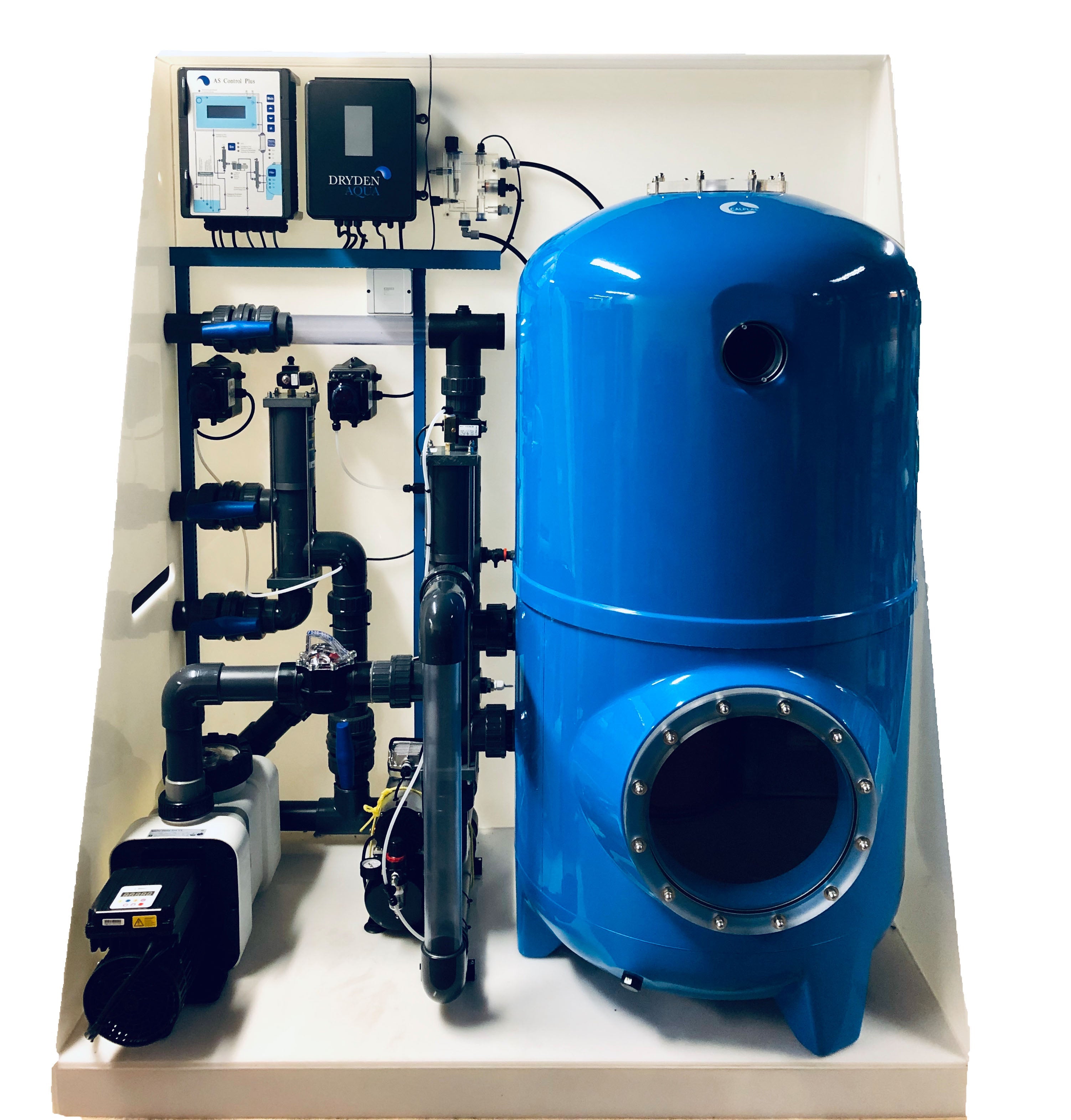 AS-DA-SY+ Anlage für Rinnenbecken mit AS  Control - Pool Me Up