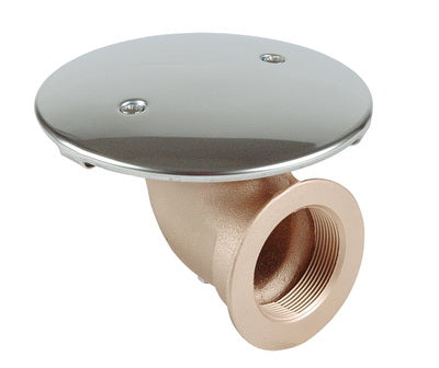 Allfit Bodenablauf Rotguss Abgang rechtwinklig 2" - Pool Me Up