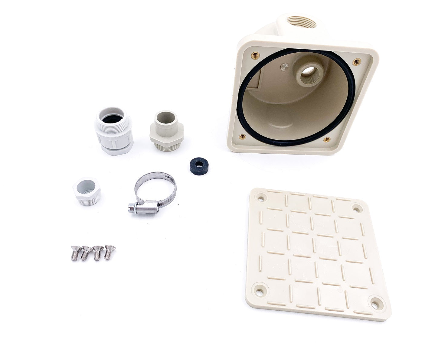 Büssing Anschlussdose grau - Pool Me Up