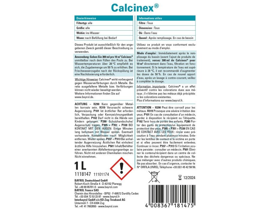 Bayrol Calcinex - 021061 - 4008367181475 - Pool Me Up