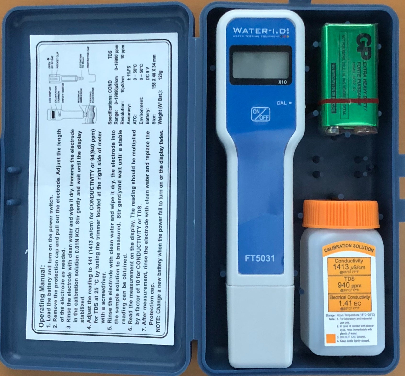 DA-GEN Elektr. TDS Messgerät (0-10'000ppm) - Pool Me Up