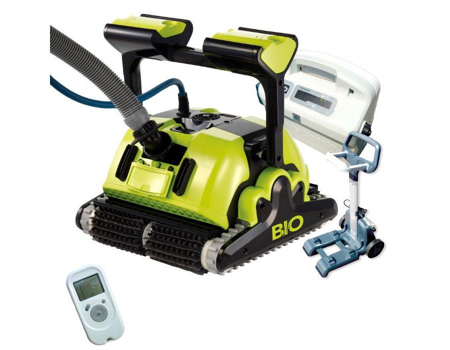 Dolphin BIO S mit Caddy, PVC-Bürsten grau - Pool Me Up