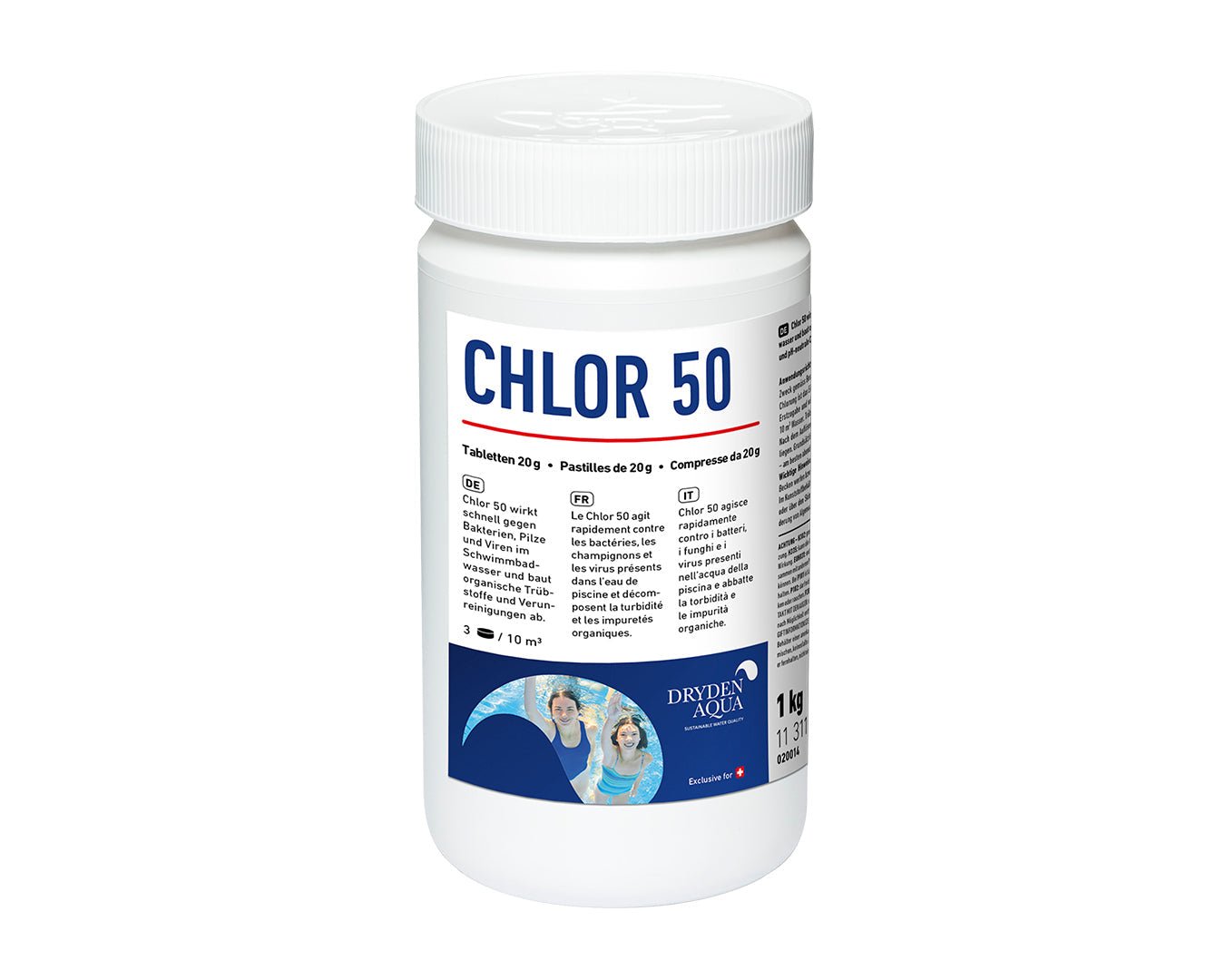 Dryden Aqua Chlor 50 1kg - 020014 - Benutzerdefiniertes Produkt - Pool Me Up