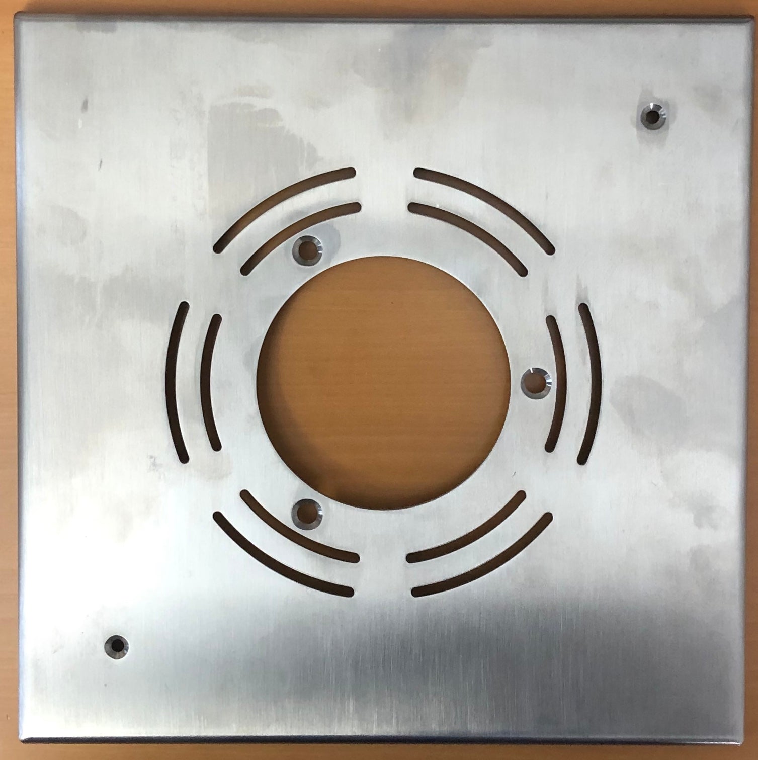 EVA Blende V4A gebördelt quadr. 250x250mm - Pool Me Up