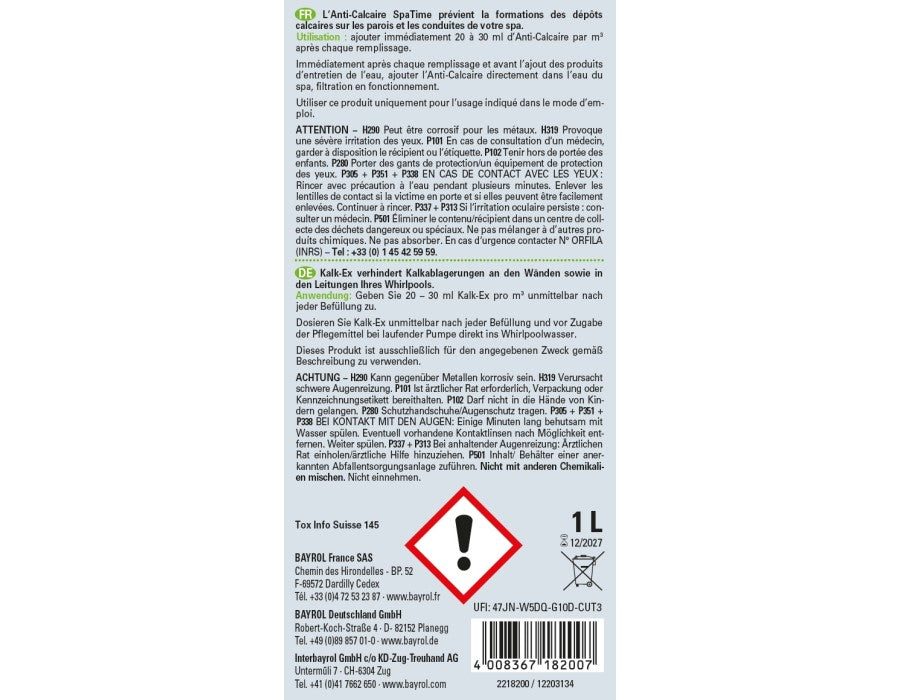 SpaTime Kalk-Ex 1 l - Pool Me Up