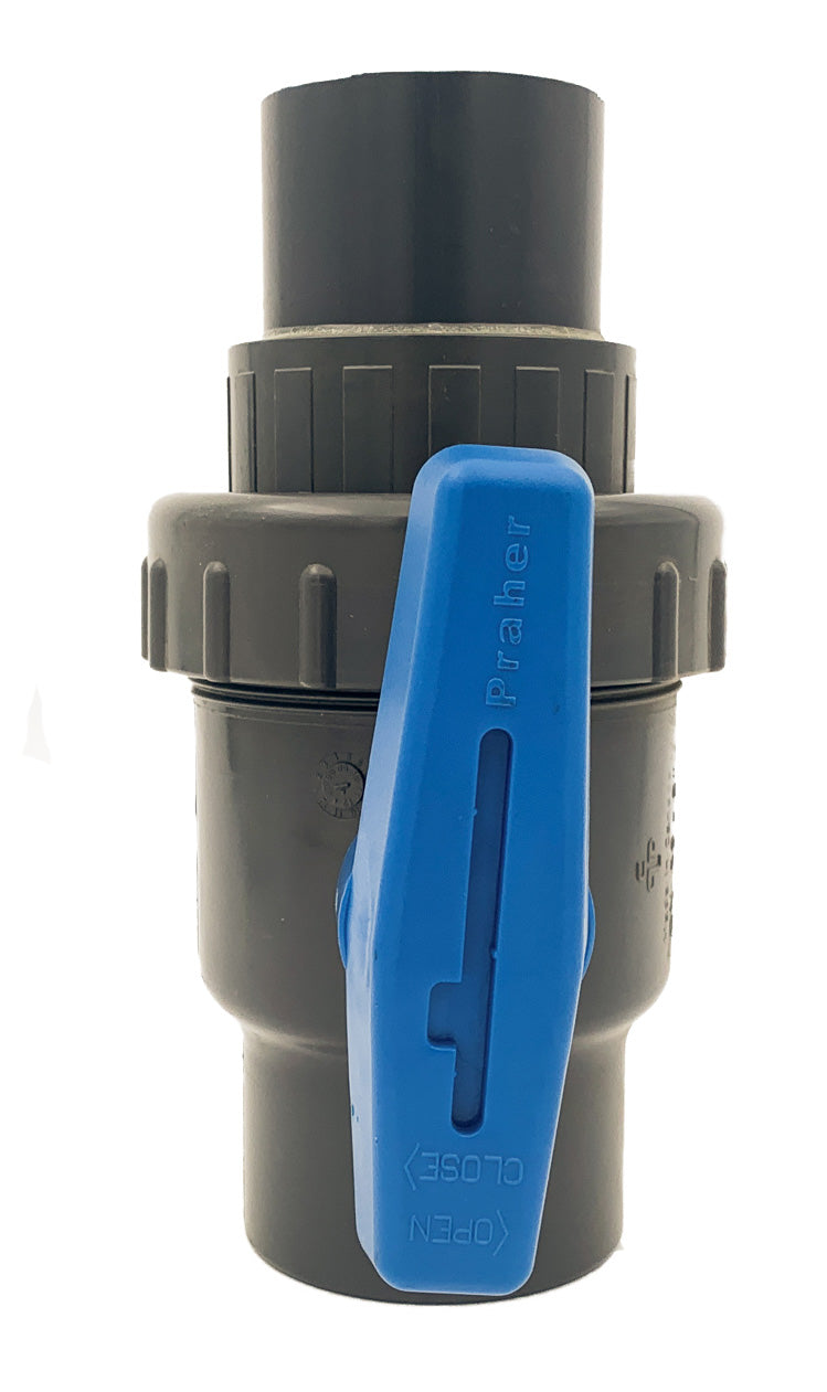 UWE Kugelventil PVC d 63mm, saugseitig, MIRO - Pool Me Up