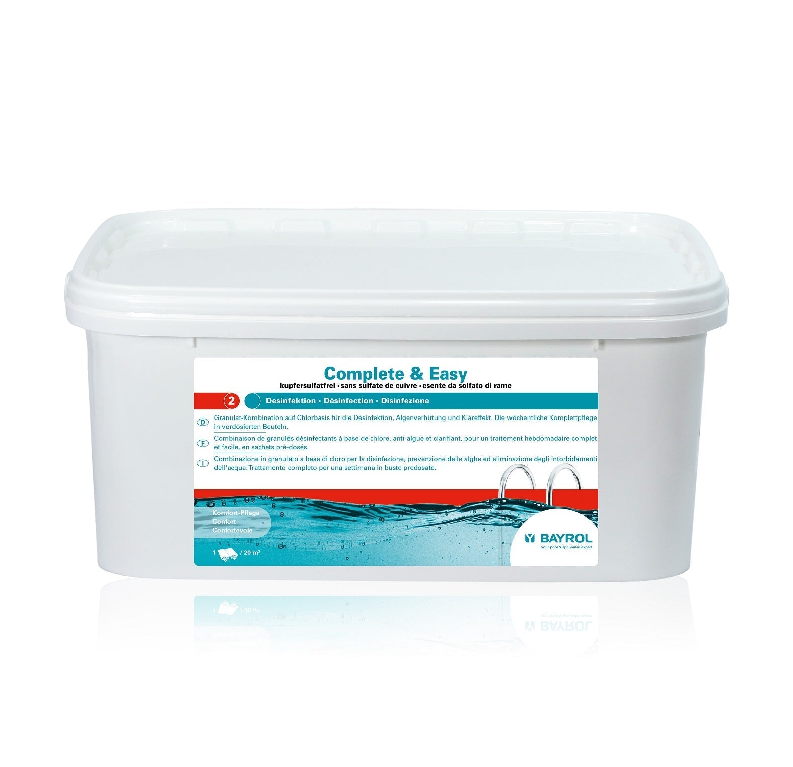 Bayrol Complete & Easy 2,24 kg, 8 Doppelbeutel - 021051 - 4008367992774 - Pool Me Up