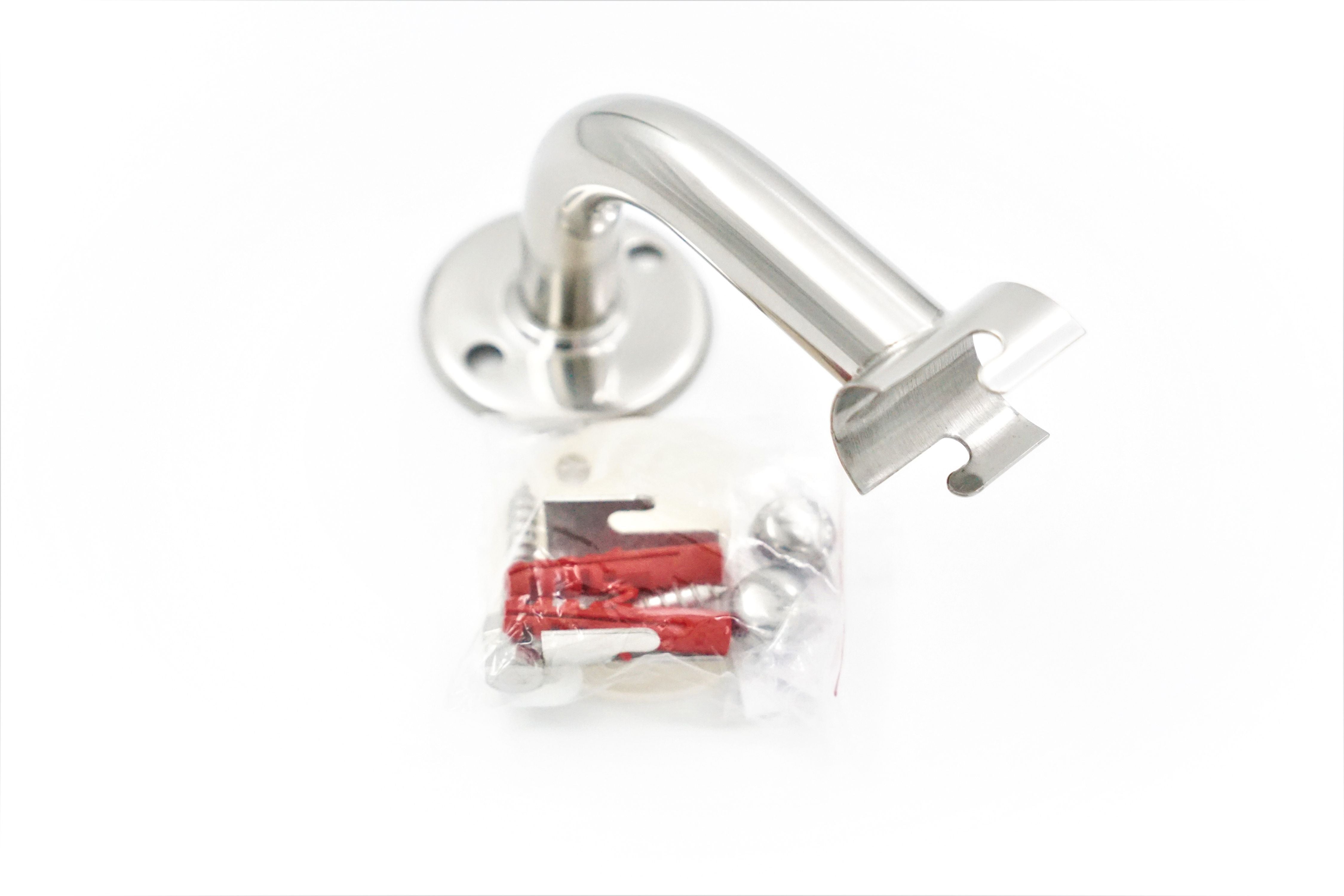 gebogene Wandstütze 35mm inkl. Befestigungsmat. - Pool Me Up