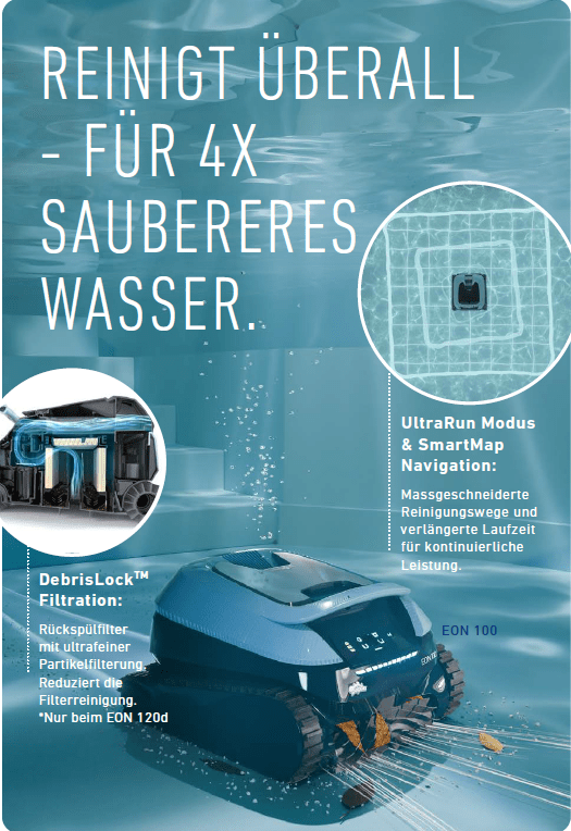 Poolroboter Dolphin EON 120d, 3 Jahre Garantie - 101006 - 7290122450620 - Pool Me Up