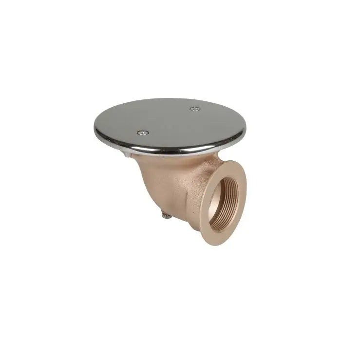 Allfit Bodenablauf Bronze Abgang rechtwinklig 2" Antiwirbeldeckel VA4 168mm, Ausführung GBZ10