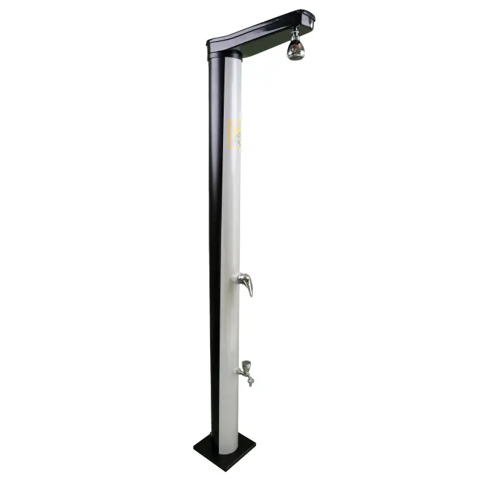 Solardusche FUN - Farbe metallicgrau exclusiv max. 5 bar - Achtung im Winter entleeren