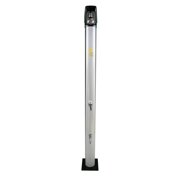 Solardusche FUN - Farbe metallicgrau exclusiv max. 5 bar - Achtung im Winter entleeren